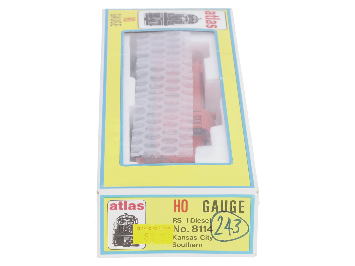 Atlas 8114 HO Kansas City Southern RS-1 Diesel Locomotive #1112 LN/Box