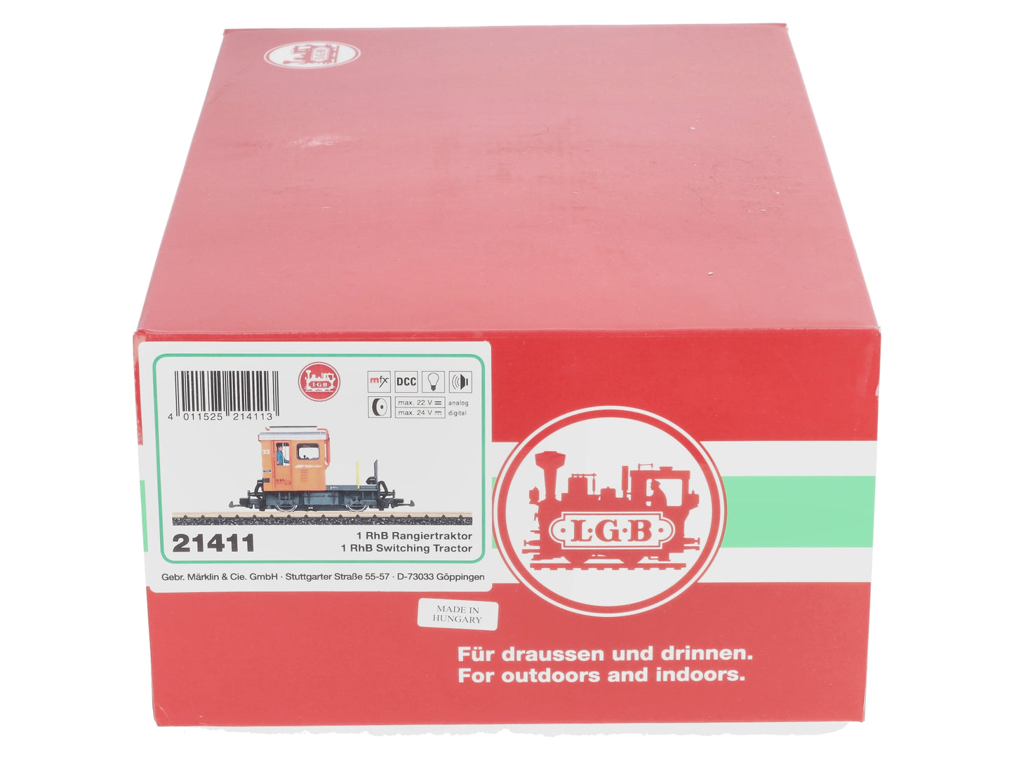 LGB 21411 G Rhaetian Railroad Switching Tractor Era VI Diesel Locomotive