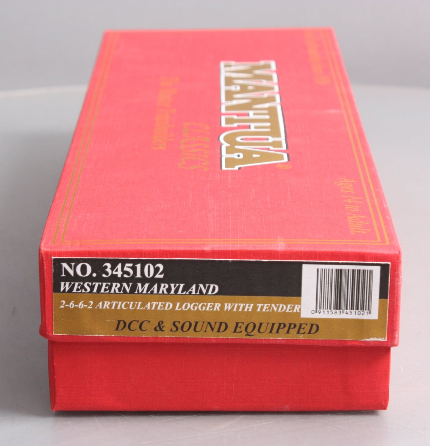 Mantua 345102 HO WM 2-6-6-2 Articulated Steam Loco & Tender w/Sound & DCC