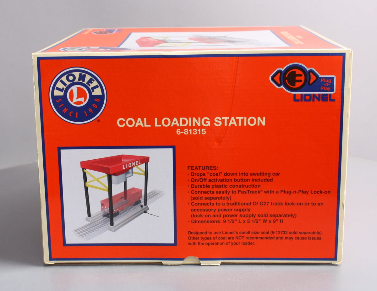 Lionel 6-81315 O Scale Coaling Loading Station Plug-n-Play EX/Box