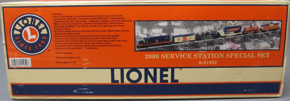 Lionel 6-21952 O Gauge Lionel Lines 2000 Service Station Diesel Train Set LN/Box