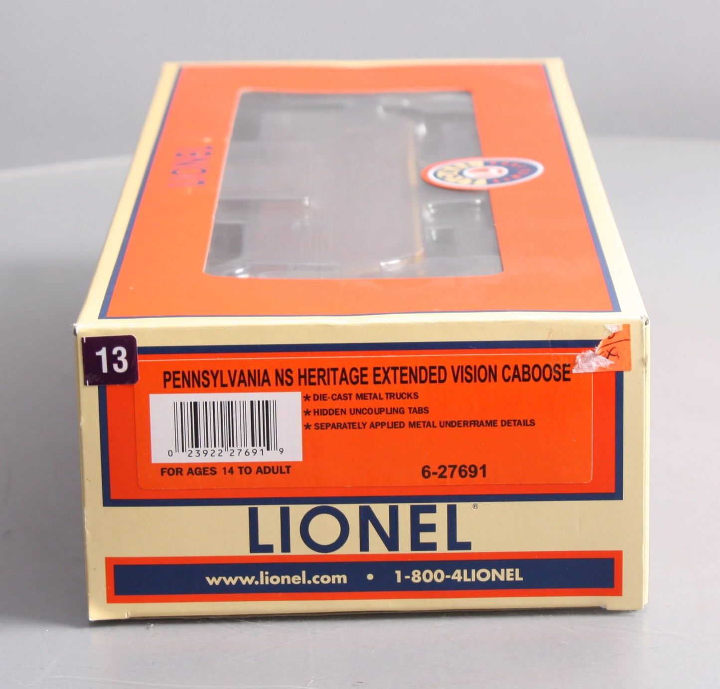 Lionel 6-27691 O PRR NS Heritage Extended Vision Caboose #8102