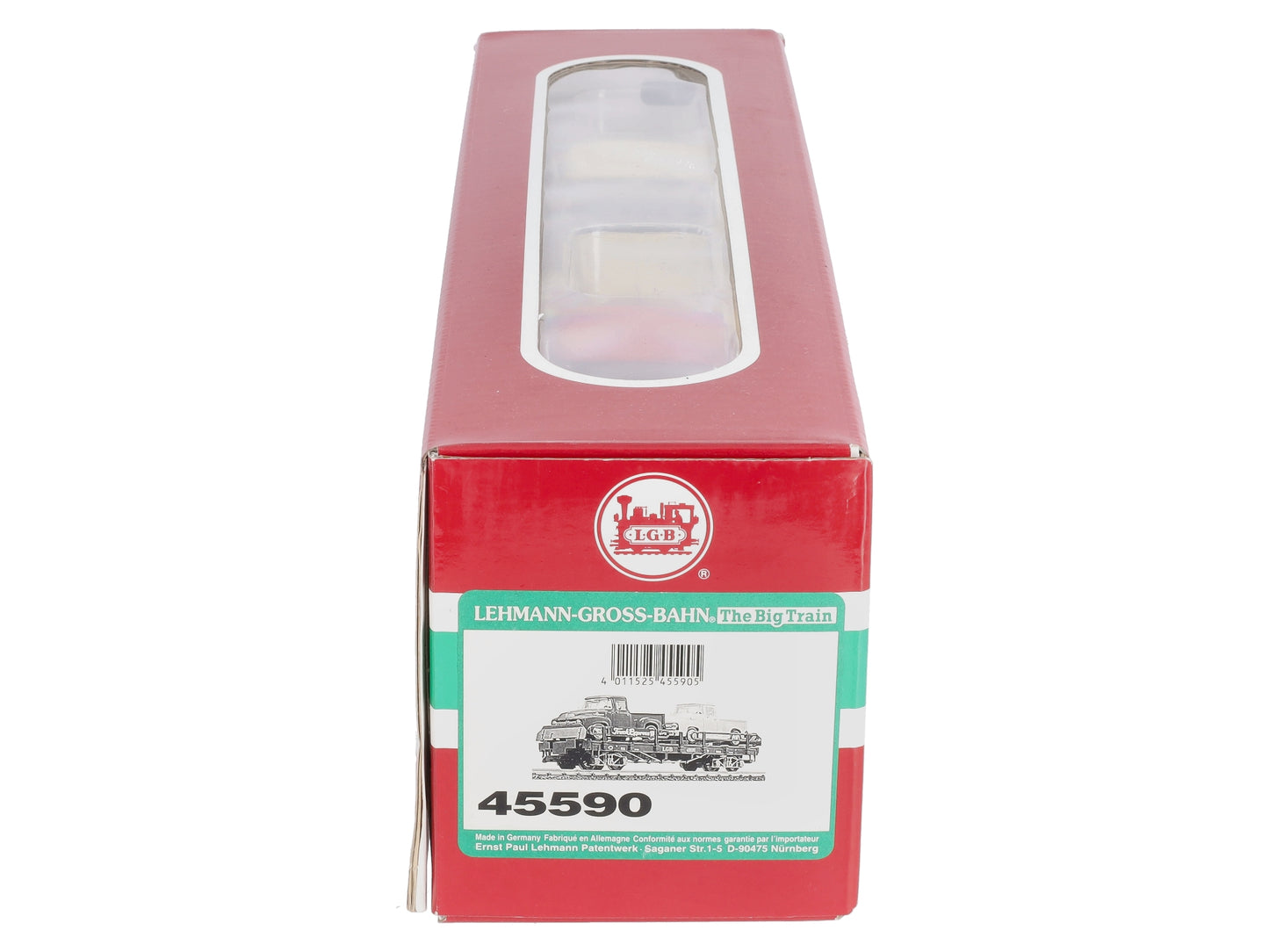 LGB 45590 G Scale Flatcar w/Pickup Trucks