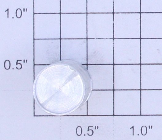Lionel 455-23 O Gauge Small Aluminum Oil Drum 3/4" H x 1/2" OD with End Ridges