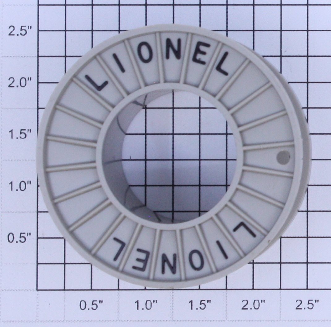 Lionel 6561-9 O Gauge Light Gray Cable Reel with Black Embossed Lettering