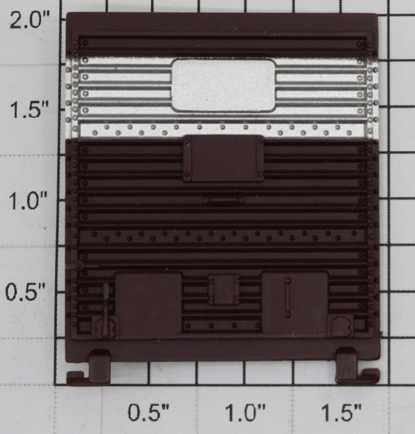Lionel 6-9402 Silver and Maroon Multi-Panel Door with Guides "Nickel Plate High