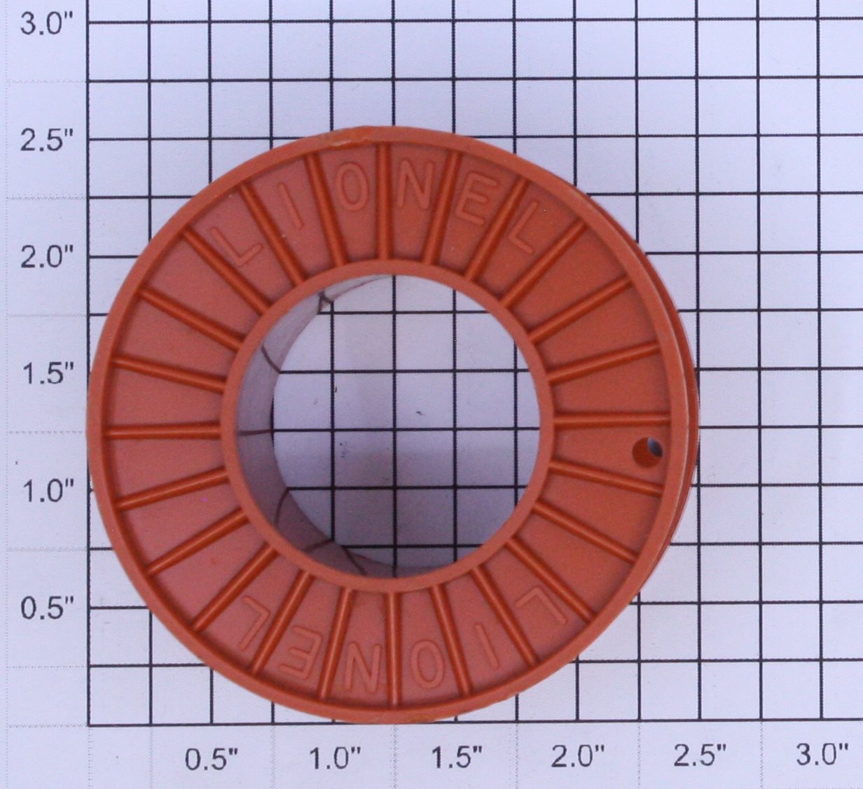 Lionel 6561-15 O Gauge Dark Orange Cable Reel without Wire