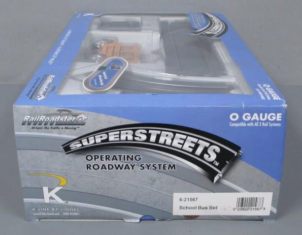 Lionel 6-21567 O K-Line School Bus Superstreets Set EX/Box