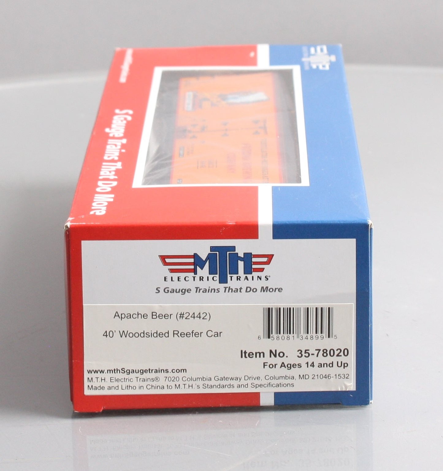 MTH 35-78020 S ABCX Apache Beer 40' Woodsided Reefer #2442 LN/Box