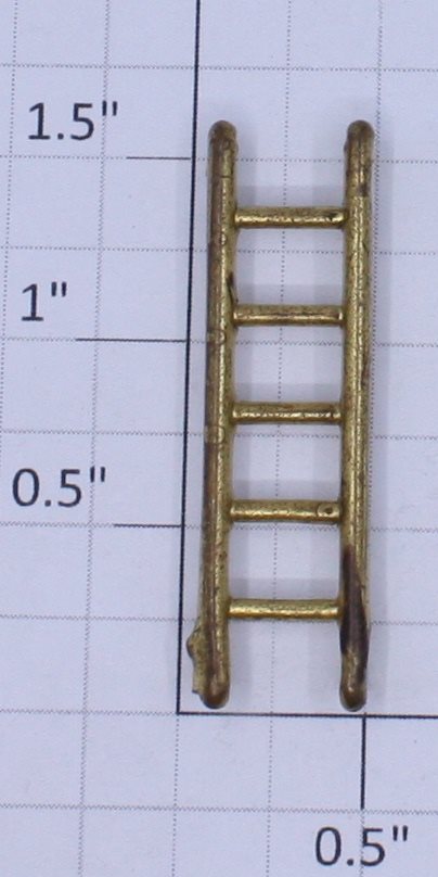 Lionel 254-10 Small 5-Rung Brass Ladder - Fits #10, 252, 254, etc.