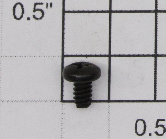Lionel 101-48 #4-40 x 3/16" Black Round Head Phillips Machine Screw