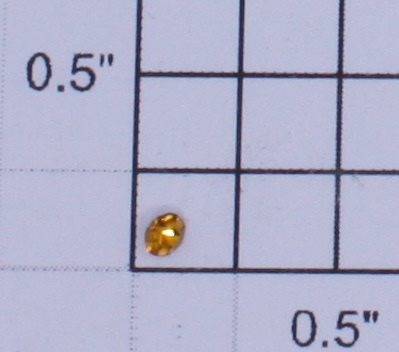Lionel 700E-168 Amber / Gold Jewel Rhinestone