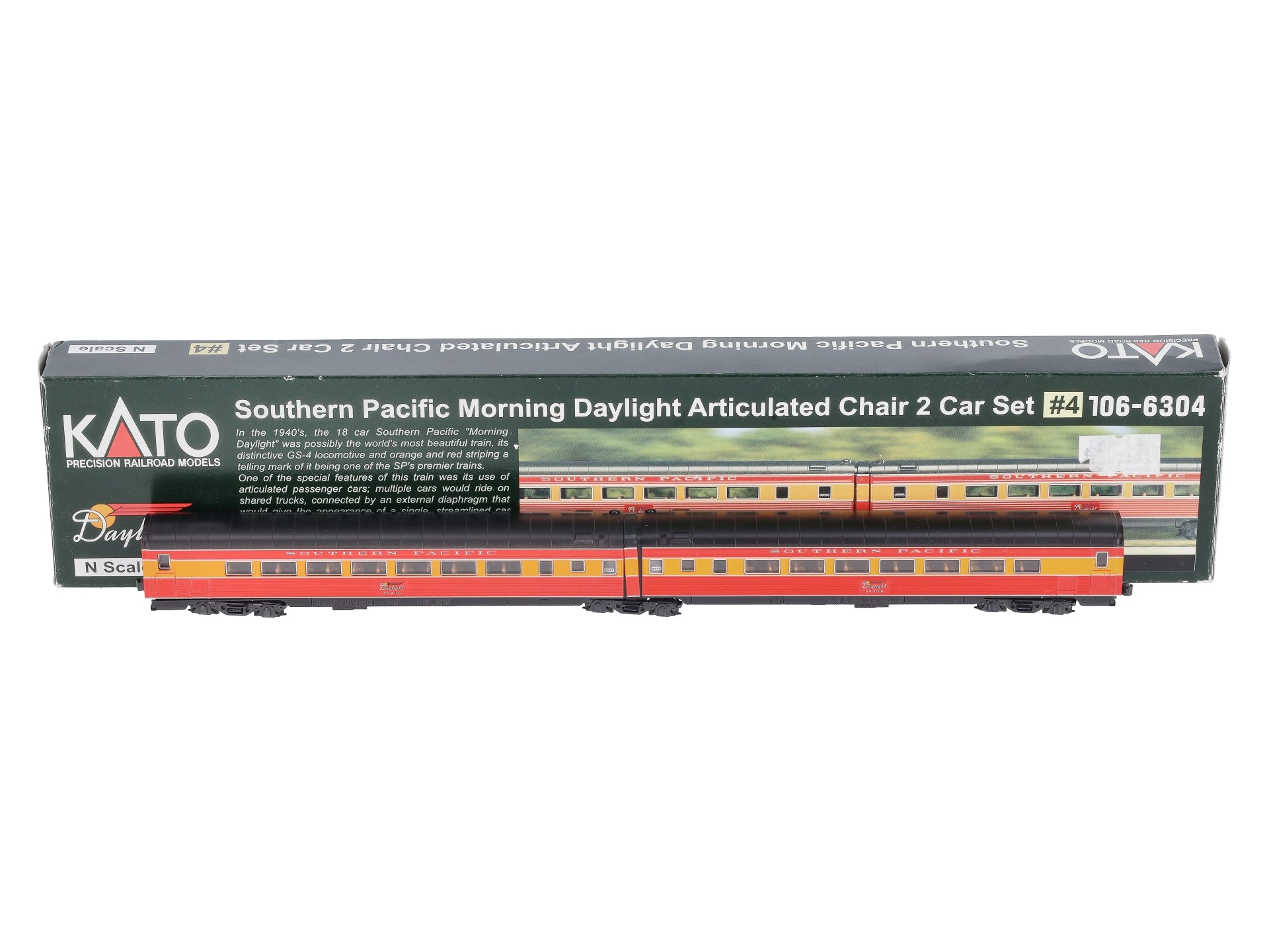 KATO 外国型鉄道模型　Morning Daylight 10 Car Set Kato 106-062 N Morning Daylight 10 Car Passenger Set