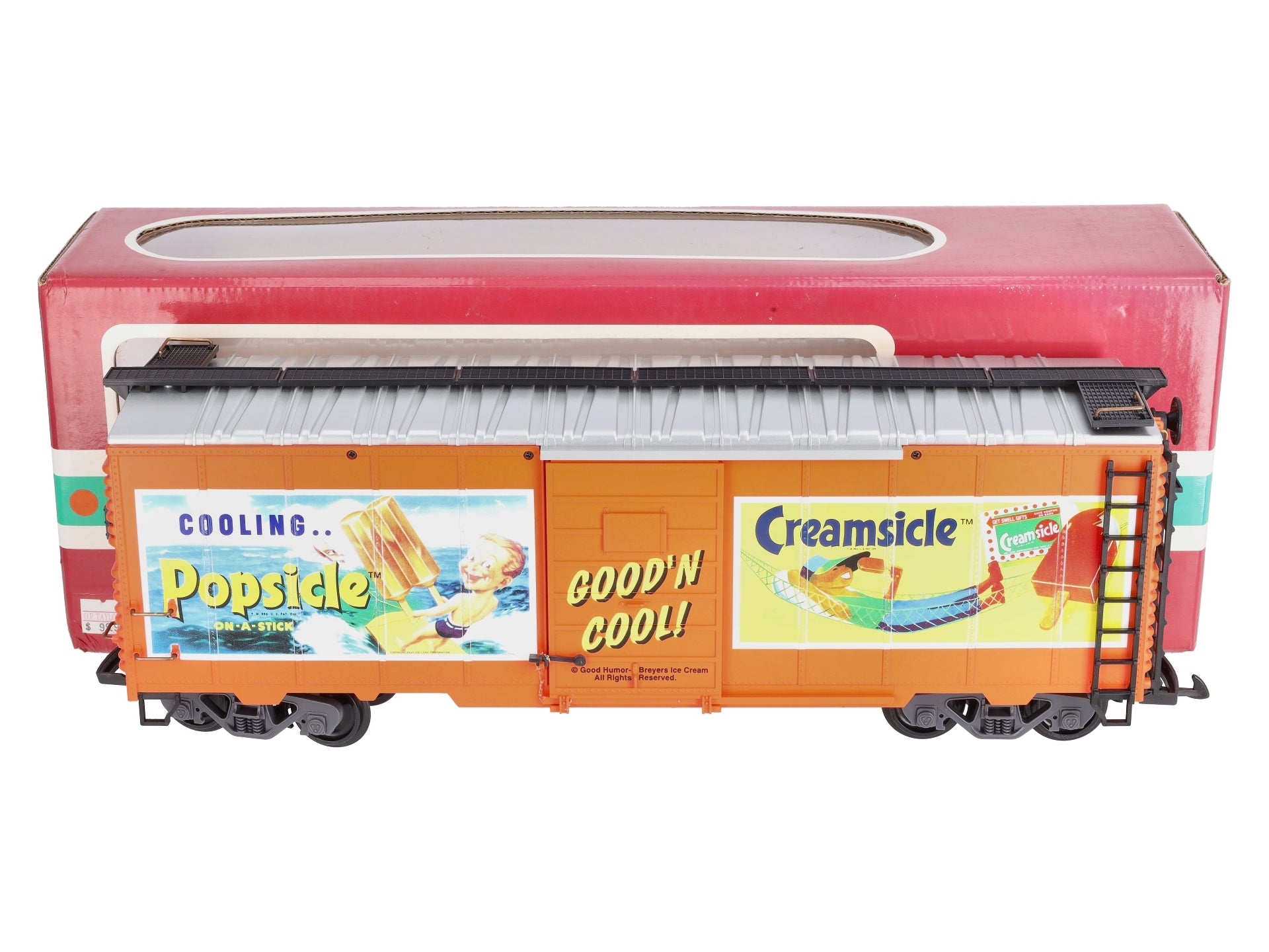 LGB 48910 G Creamsicle Popsicle Boxcar – Trainz