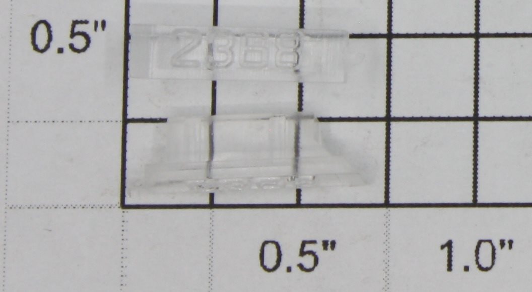 Lionel 2368-8/10 Clear Raised Number Marker Lens/Number Board Set (Pair of 2)