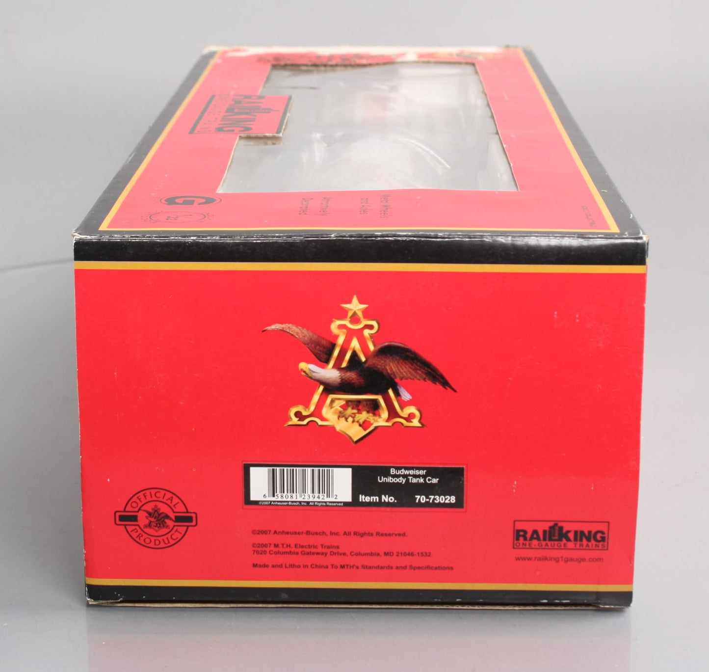 MTH 70-73028 G Scale Budweiser Unibody Tank Car