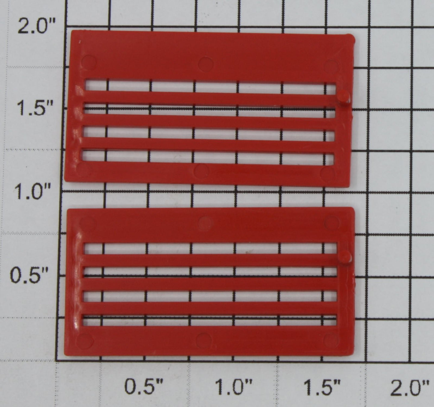 Lionel 6356-11/13 Red Upper and Lower Cattle Stock Car Doors (Set of 2)