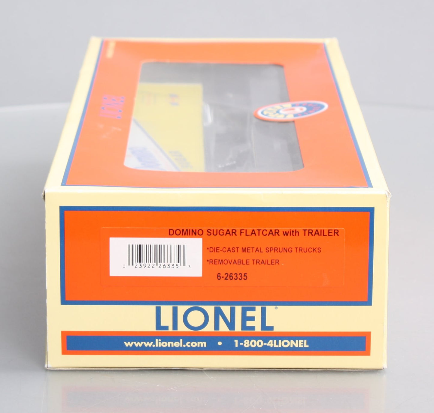 Lionel 6-26335 O Gauge Domino Sugar Flatcar w/Trailer LN/Box