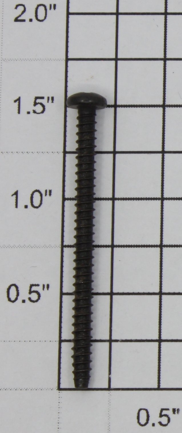 Lionel 7901-18 #4 x 1-1/2" Black Phillips Pan Head Self Tapping Screw