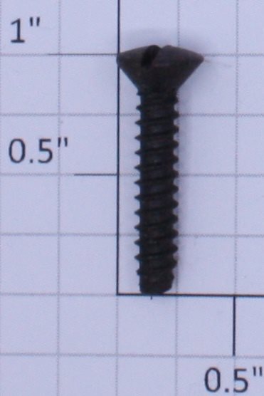 Lionel ZW-120 #10 x 1" Black Slotted Oval Head Cover Screw