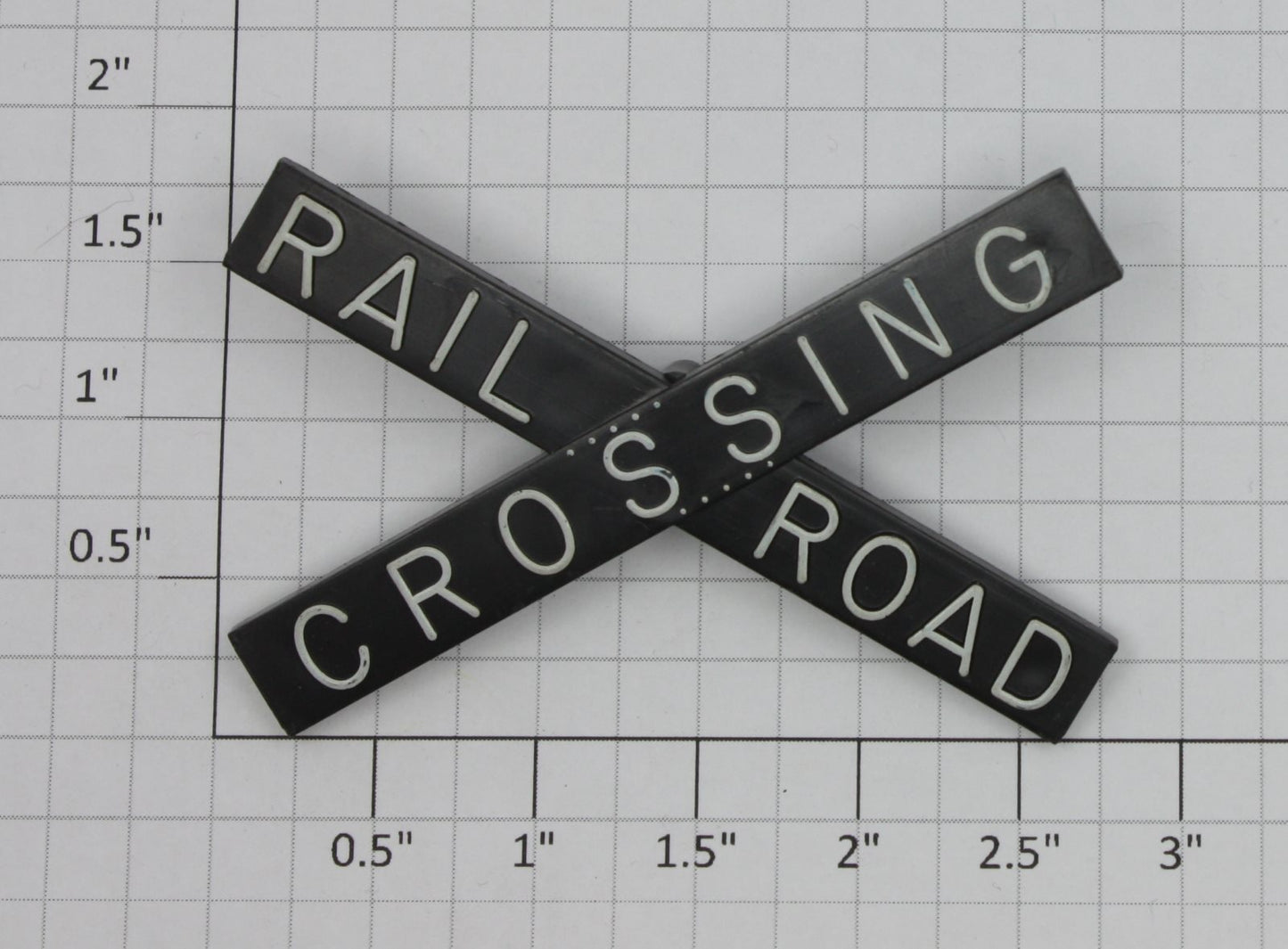 Lionel 154-34 Black Rail Road Crossing Arms with White Lettering