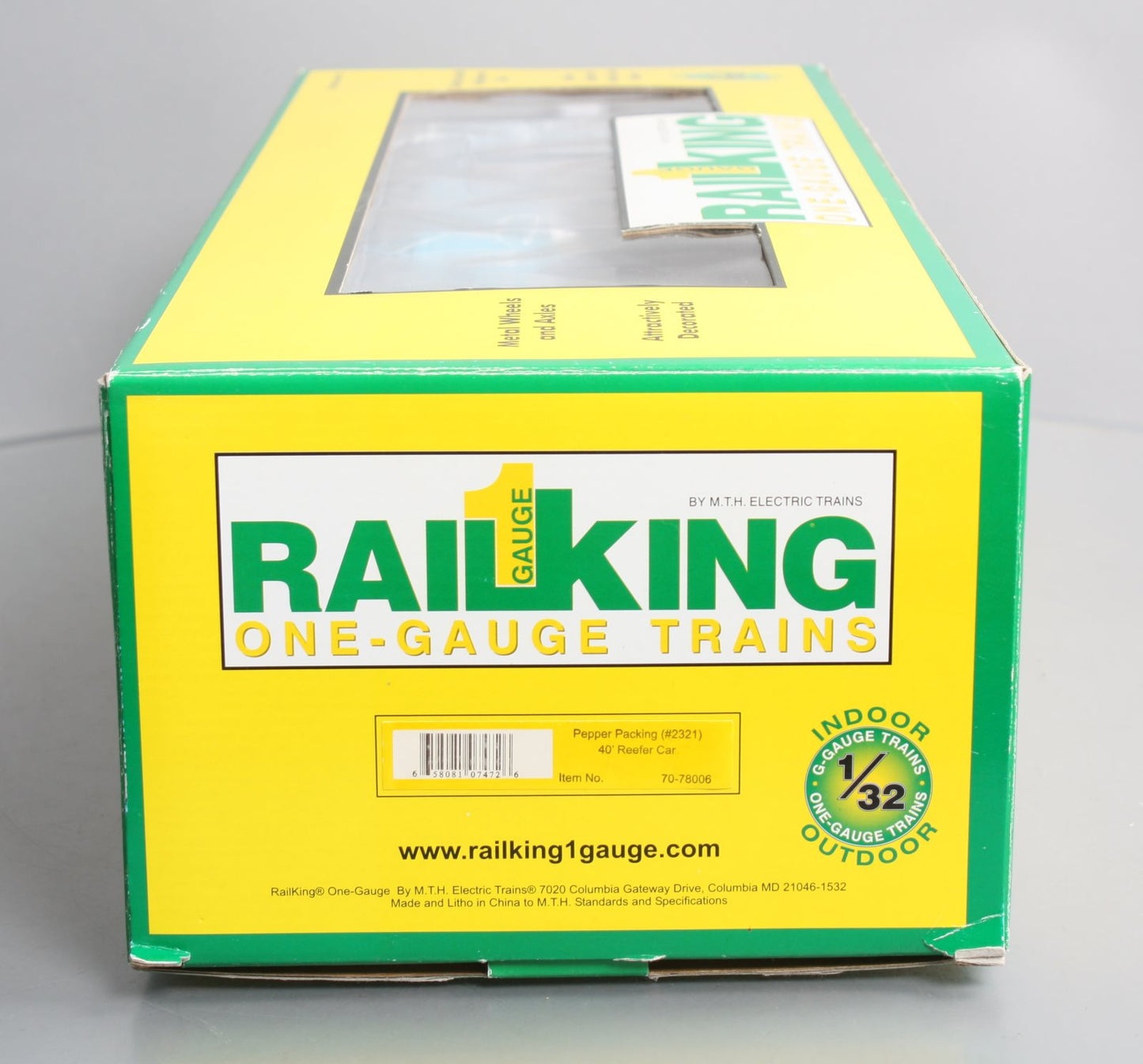 MTH 70-78006 G Scale Pepper Packing 40' Reefer Car #2321