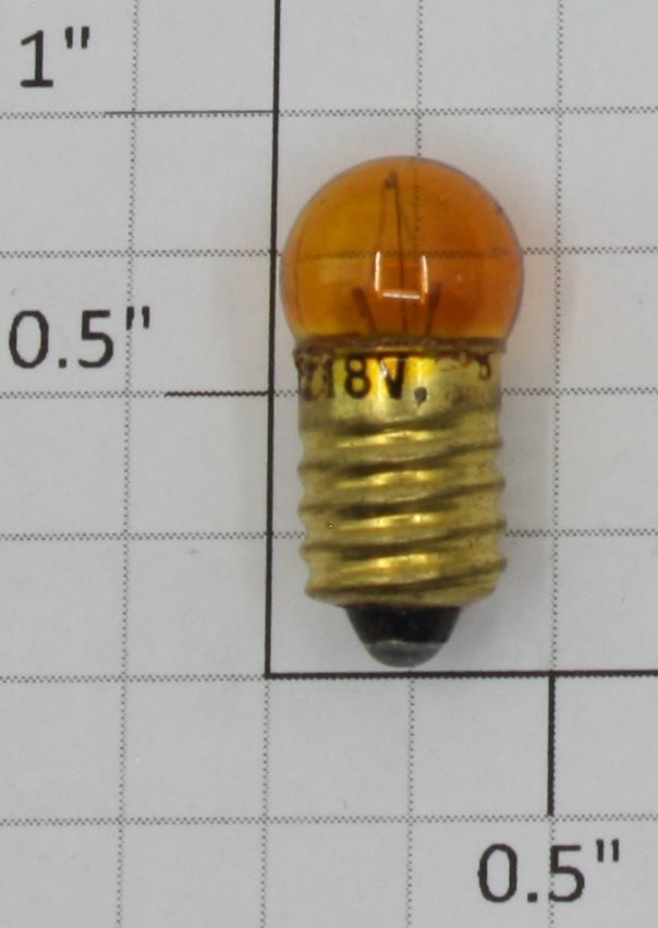 Lionel 1447A 18 Volt Screw Base Transparent Amber Light Bulb