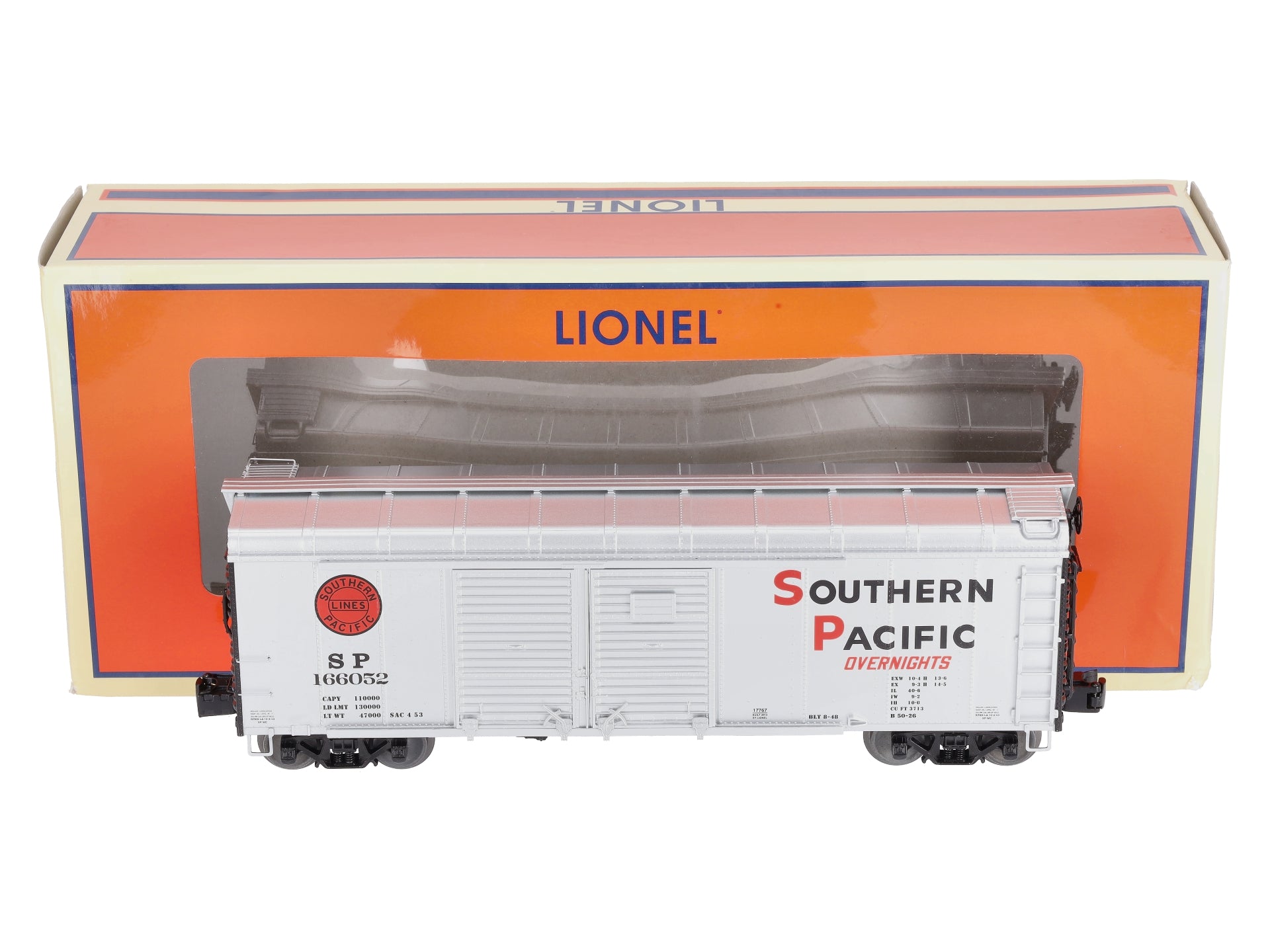 Lionel 6262 Wheel Car Reproduction Box - O & O27 Gauge, Orange