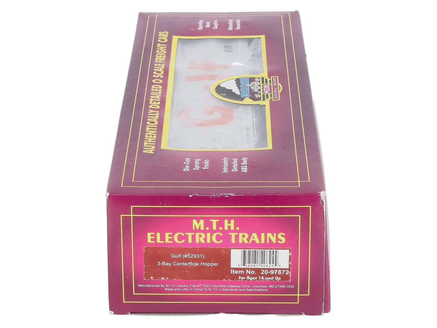 MTH 20-97872 O Gulf 3-Bay Centerflow Hopper #52931