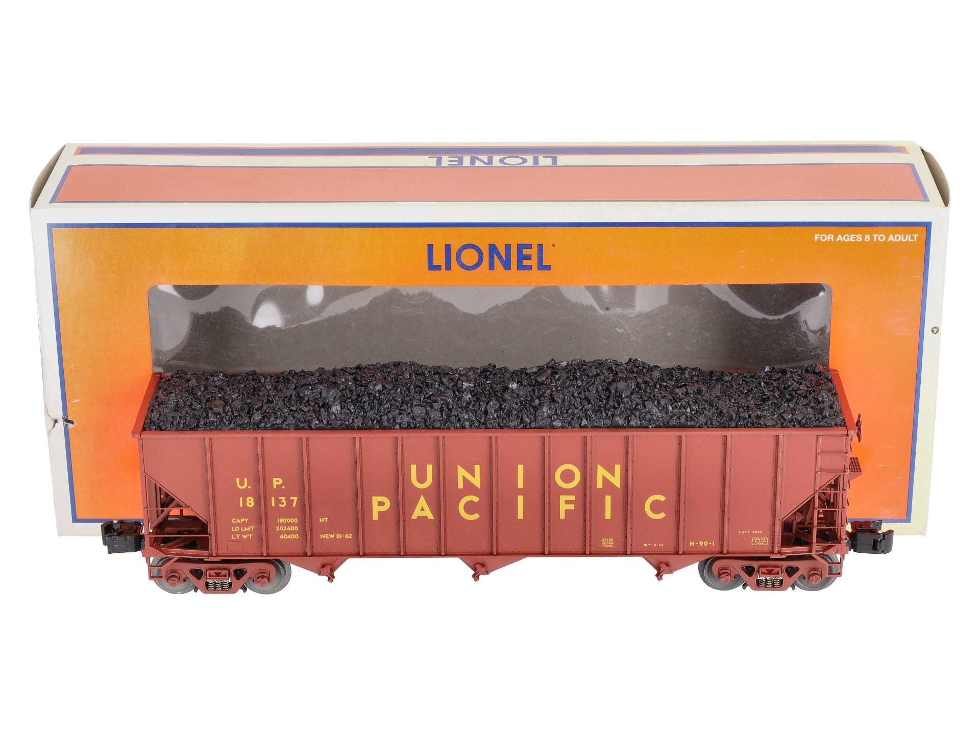 Lionel 6-27132 O Gauge Union Pacific 3-Bay Open Hopper – Trainz - Main Image
