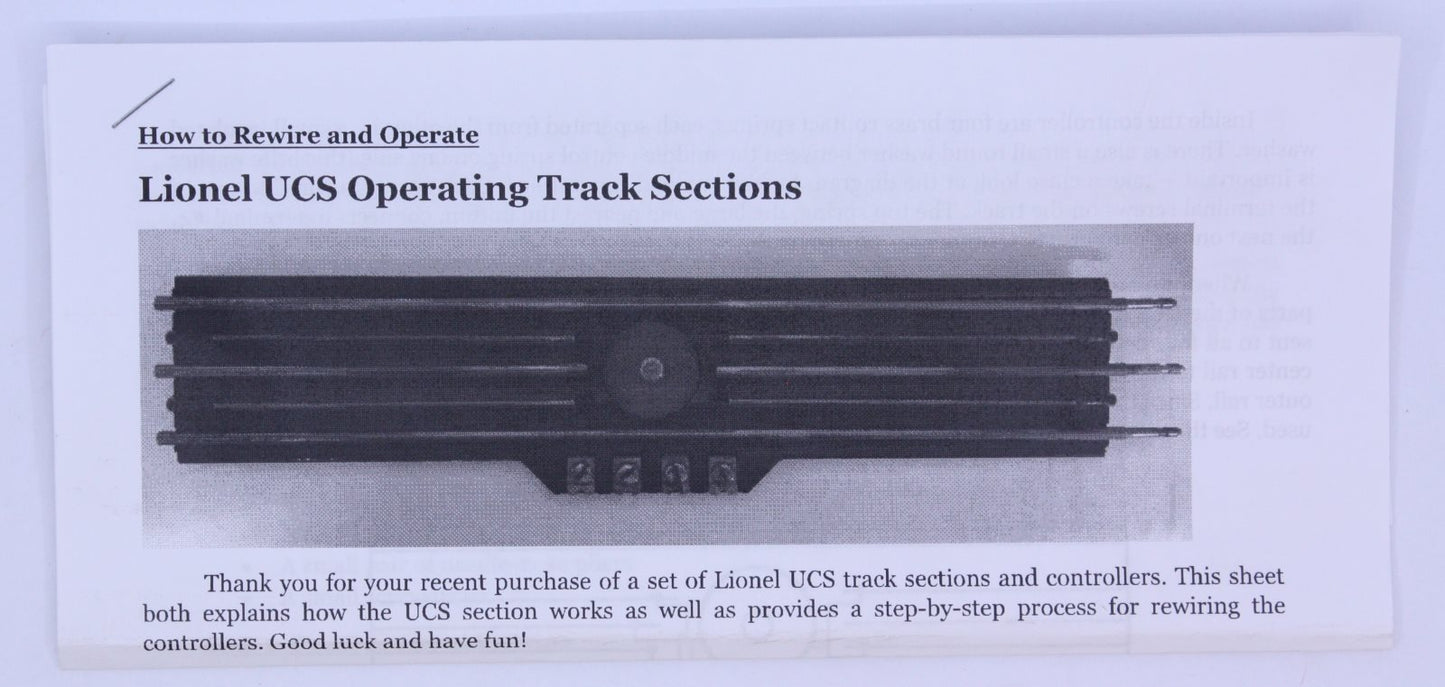 Lionel UCS-Set UCS Operating Uncoupler Track Set (Box of 3)
