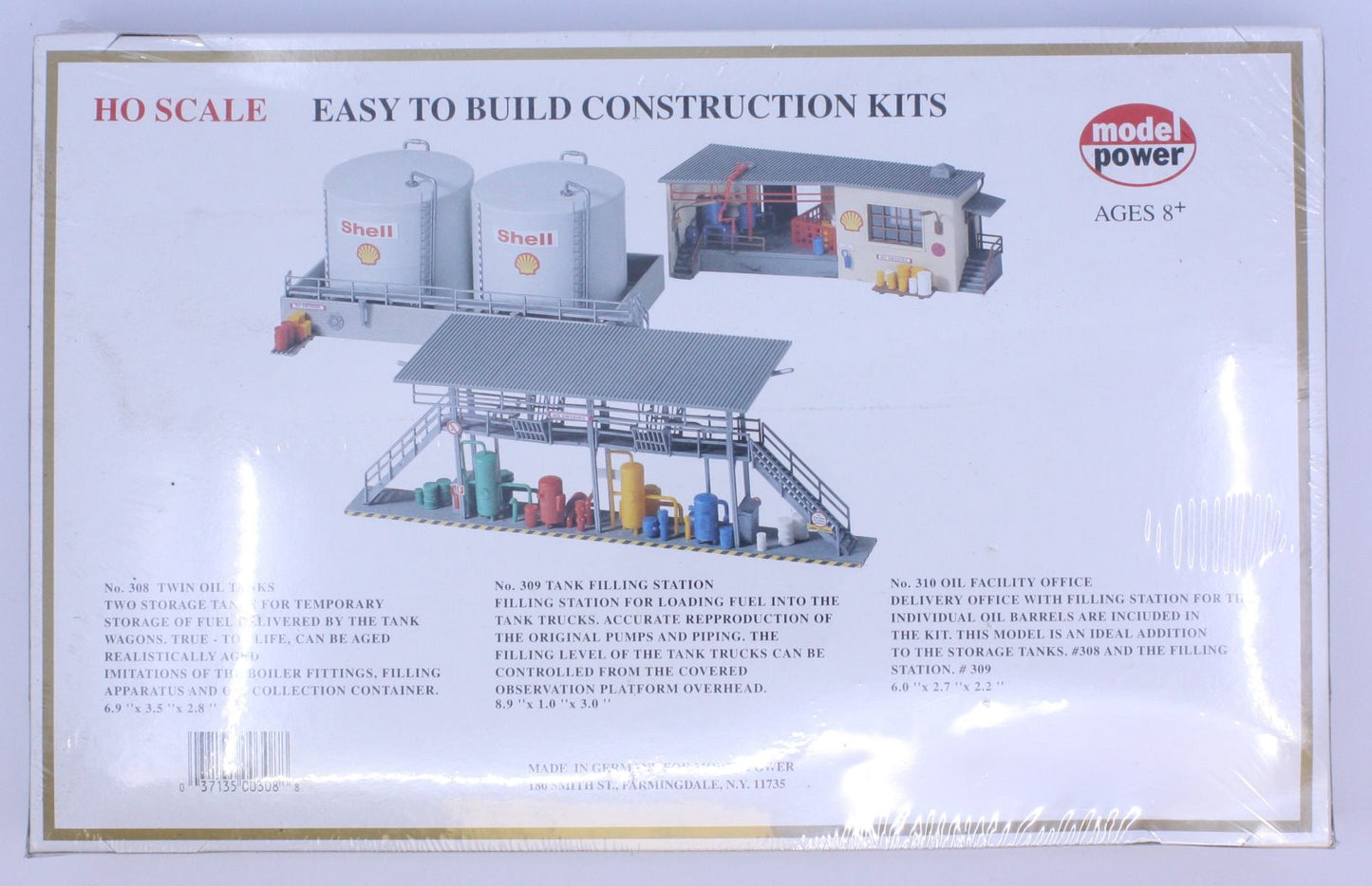 Model Power 308 HO Twin Oil Tanks Building Kit