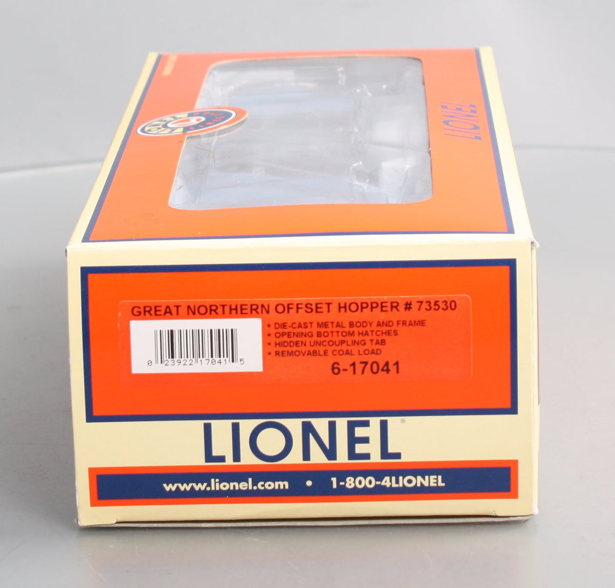 Lionel 6-17041 O Gauge Great Norhern Diecast Offset 2-Bay Hopper w/ Load #73530 LN/Box