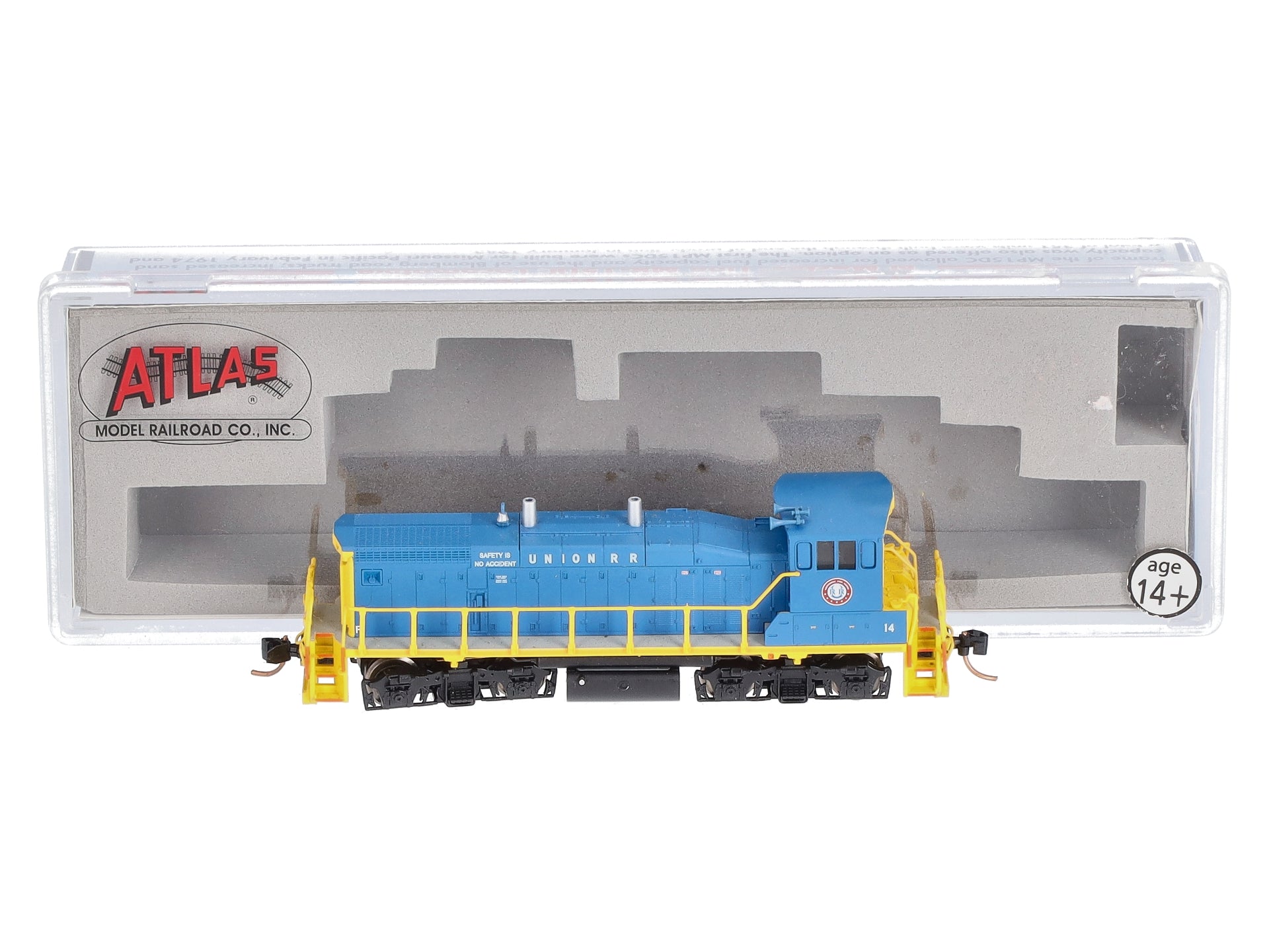 Atlas 52296 N Scale Union RR MP-15DC Diesel Locomotive #26 – Trainz