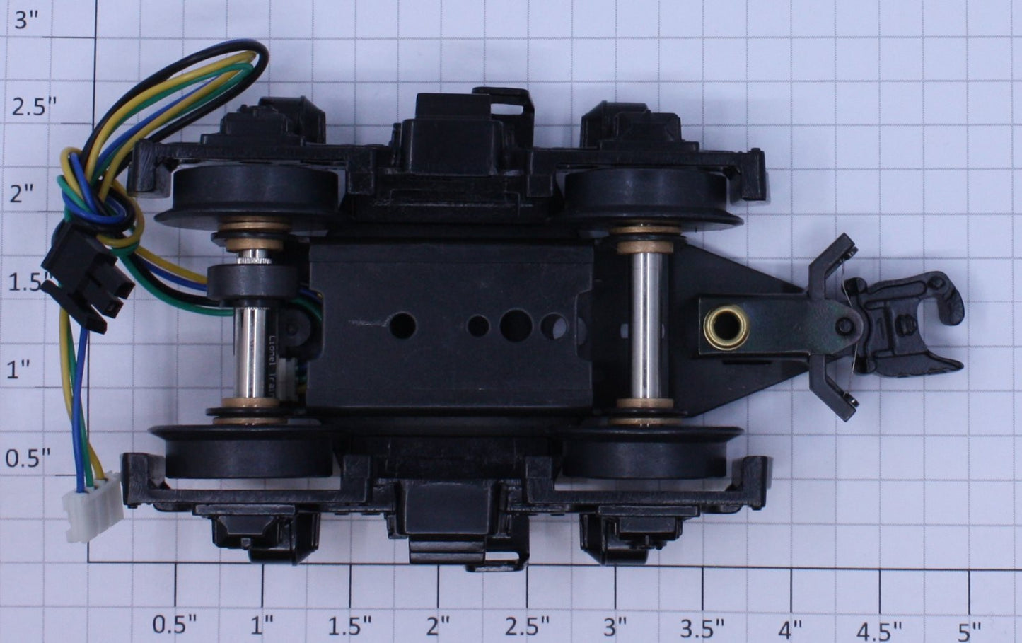 Lionel 24527-570 F-3 4-Wheel Black Dummy Truck with Sensor