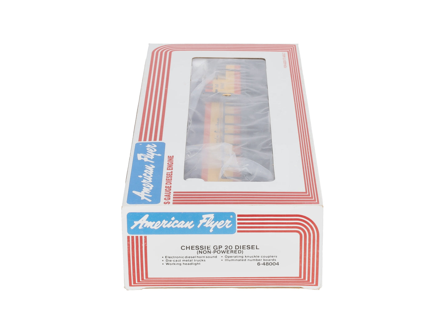 American Flyer 6-48004 S Scale Chessie GP-20 Dummy Diesel Loco LN/Box