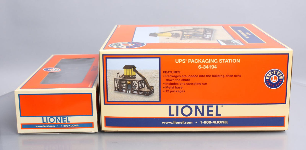 Lionel 6-34194 UPS Operating Packaging Station NIB