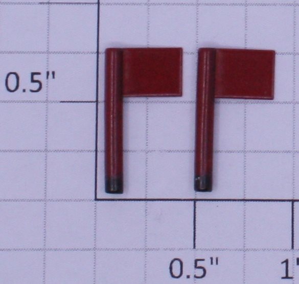 Lionel 390-76 Red Flags (Pair of 2)