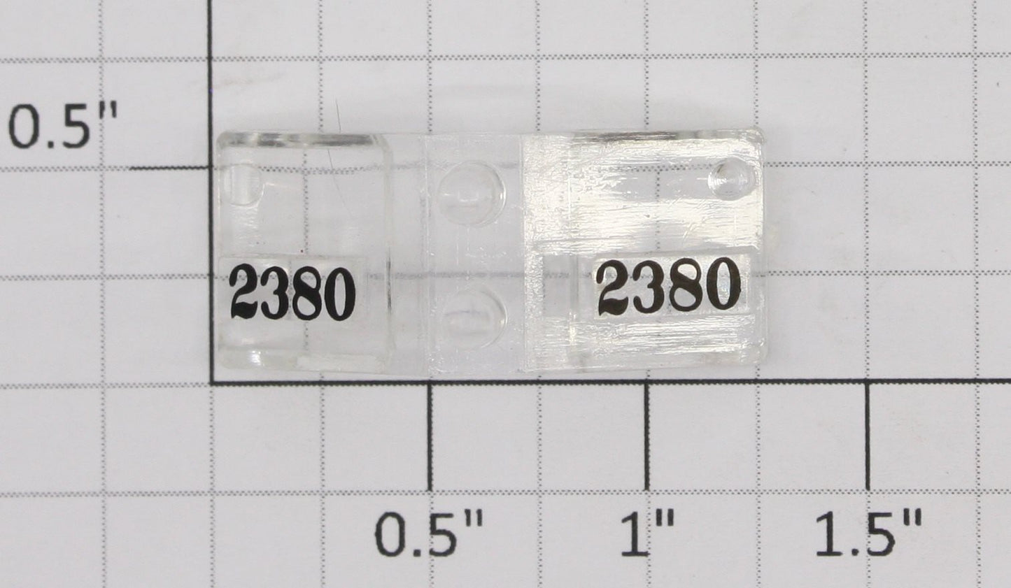 Lionel 18563-17 #2380 GP-9 Clear Front Number Board Insert with Black Numbers