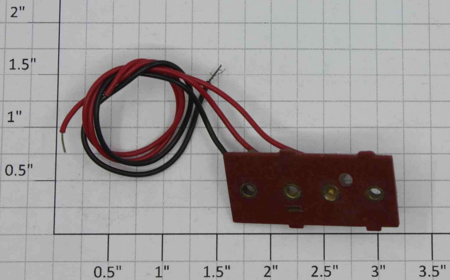 Lionel 711-129 O22 Red Switch Terminal Plate Assembly with Wires