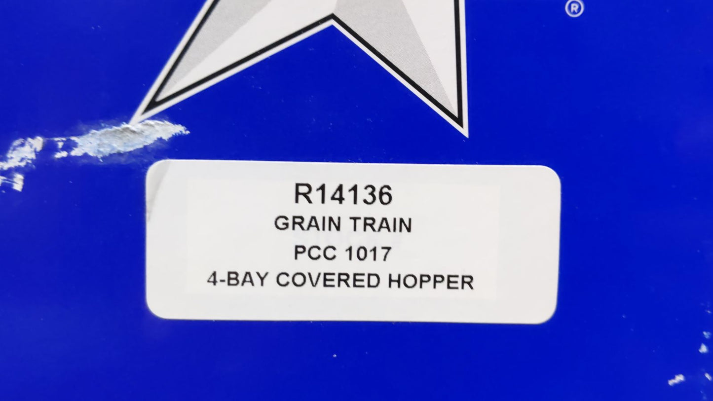 USA Trains R14136 G Scale Grain Train 4-Bay Center Flow Hopper #1018 LN/Box