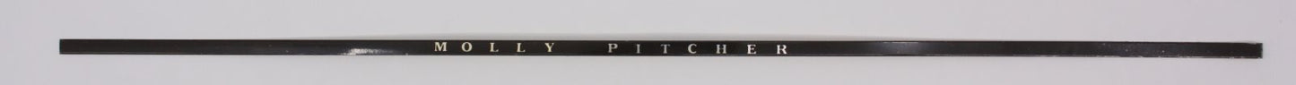 Lionel 2544-12 LH "Molly Pitcher" Pennsylvania Aluminum Car Name Strip