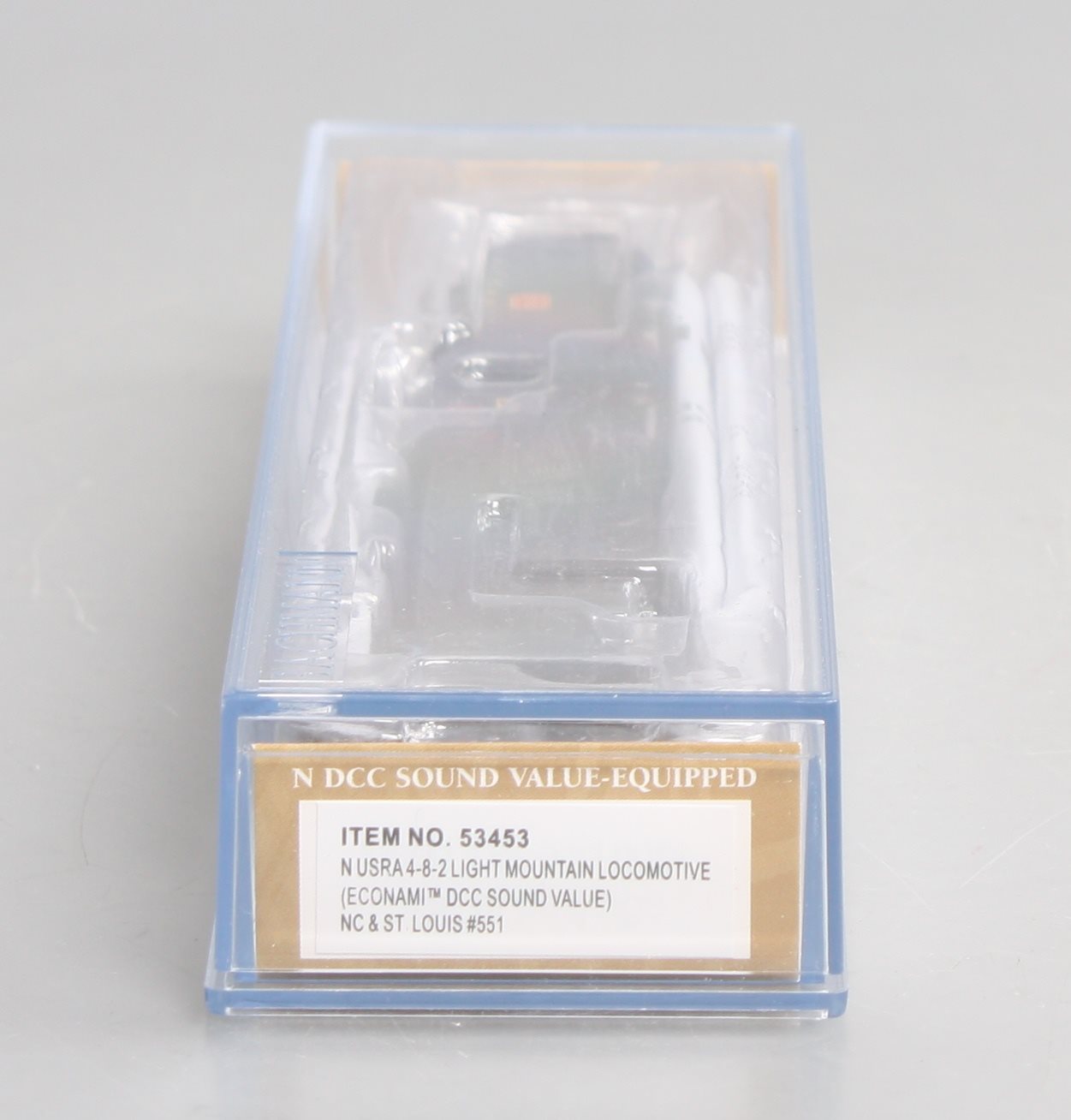 Bachmann 53453 N NC&StL 4-8-2 Light Mountain Steam Loco w/ DCC Sound Value #551