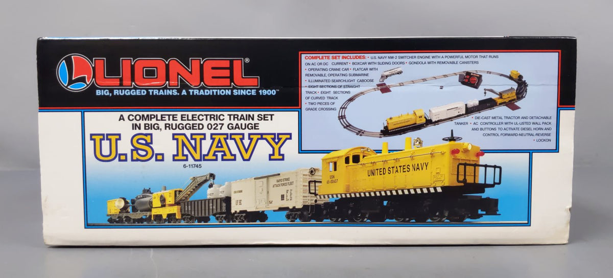 Lionel 6-11745 O Gauge US Navy Diesel Diesel Freight Train Set LN/Box