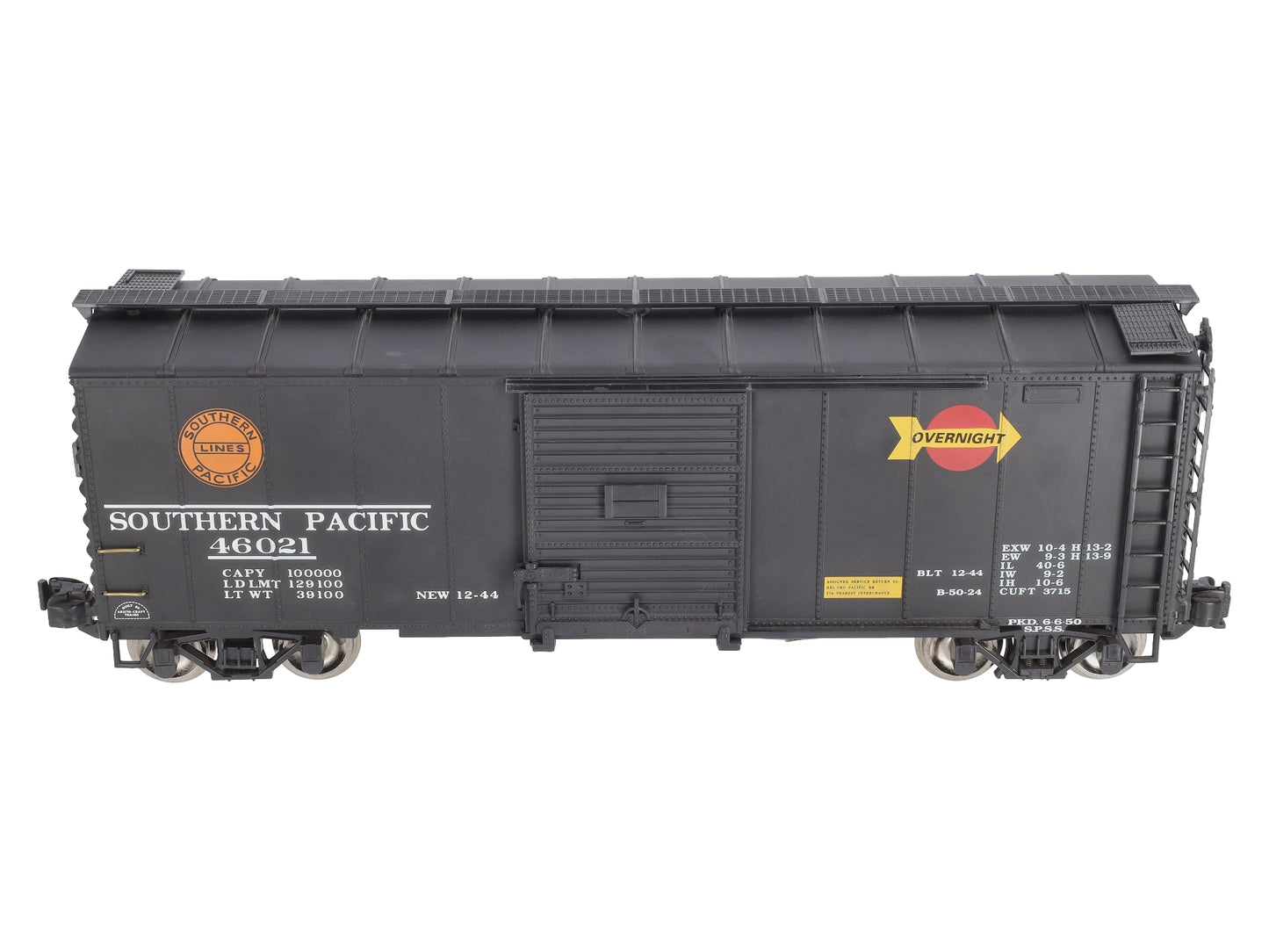 Aristo-Craft 46021 G Scale Southern Pacific Overnight Boxcar - Metal Wheels