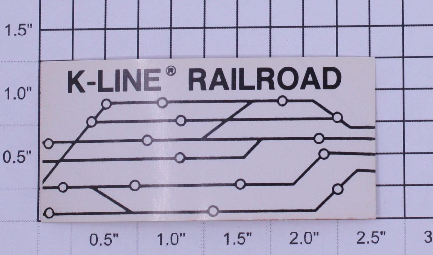 K-Line K0121-SWB K-line Railroad Switch Board Sticker
