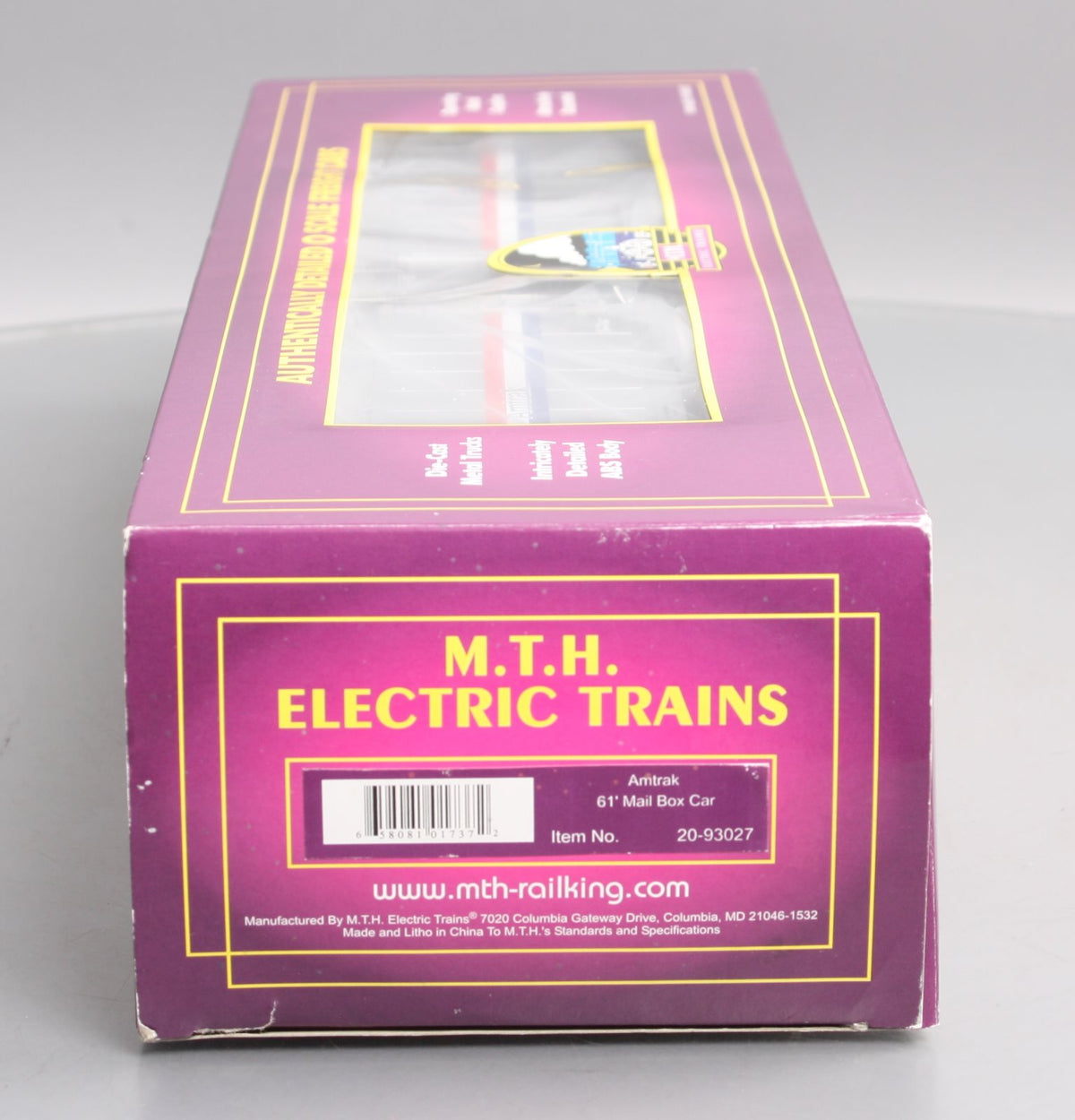 MTH 20-93027 O Gauge Amtrak 61' Mail Boxcar #1546 LN/Box