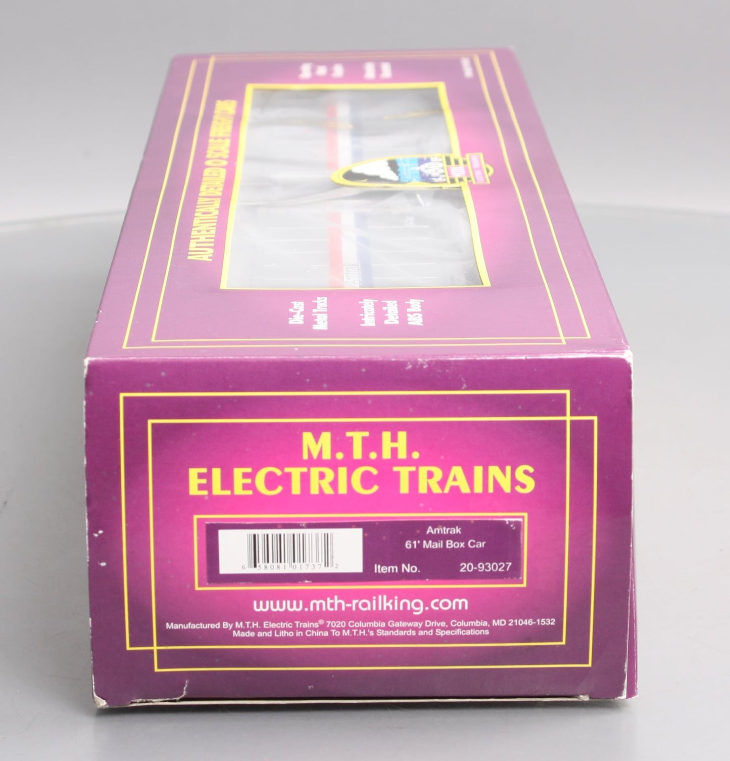 MTH 20-93027 O Gauge Amtrak 61' Mail Boxcar #1546 LN/Box