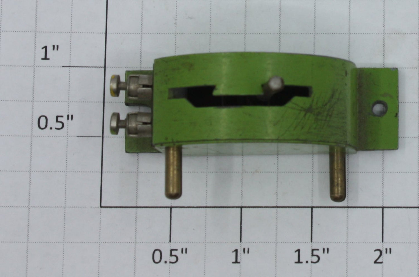 Trix 66G HO Green Metal Twin TTR Switch Controller with Push Button Terminals