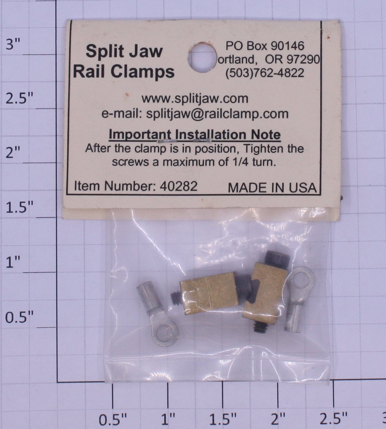 Split Jaw 40282 G Gauge Power Supply Connector with Wire Terminal (Pack of 2)